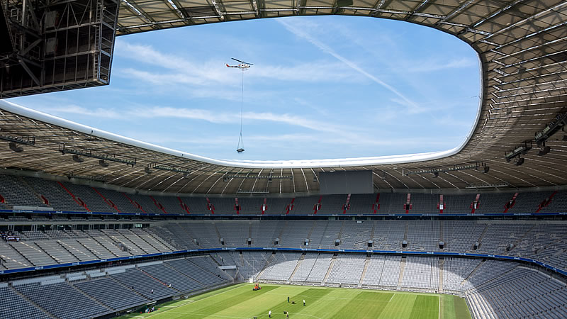 Ein Lamellendach für die Allianz Arena in München