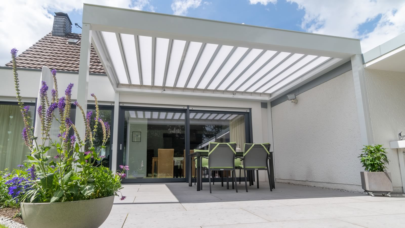 Fledmex Terrassenüberdachung | Lamellendächer direkt vom Hersteller.